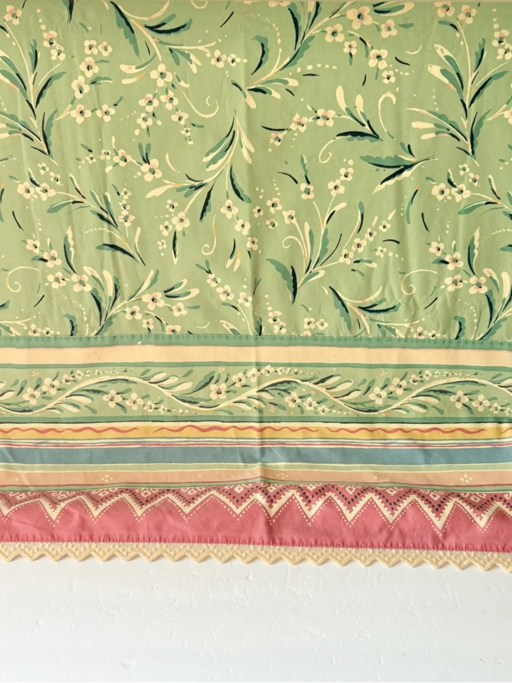 Vintage Collier Campbell Gypsy Dance Queen Size Flat Sheet
